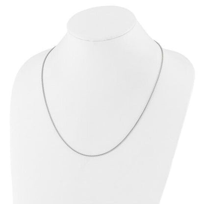 Leslies Sterling Silver Adjustable 1.5mm Round Box Chain Necklace 30in