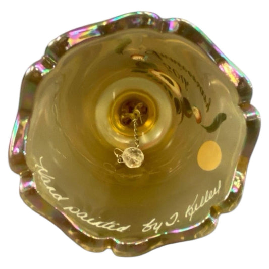 Fenton 50th Anniversary Bell 7463 51 Signed gold iridescent Color