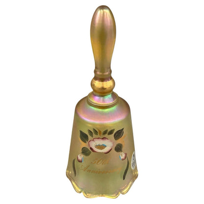 Fenton 50th Anniversary Bell 7463 51 Signed gold iridescent Color