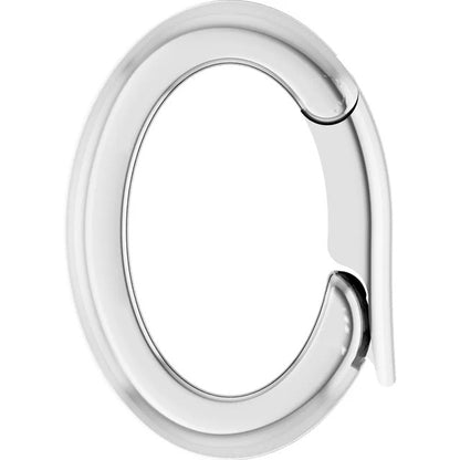 Sterling Silver 6.27x3.5 mm ID Charm Bail