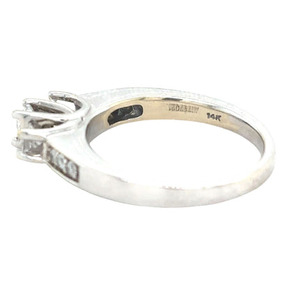 1/2ctw Diamond 14k White Gold Size 7 Ring 5.1g