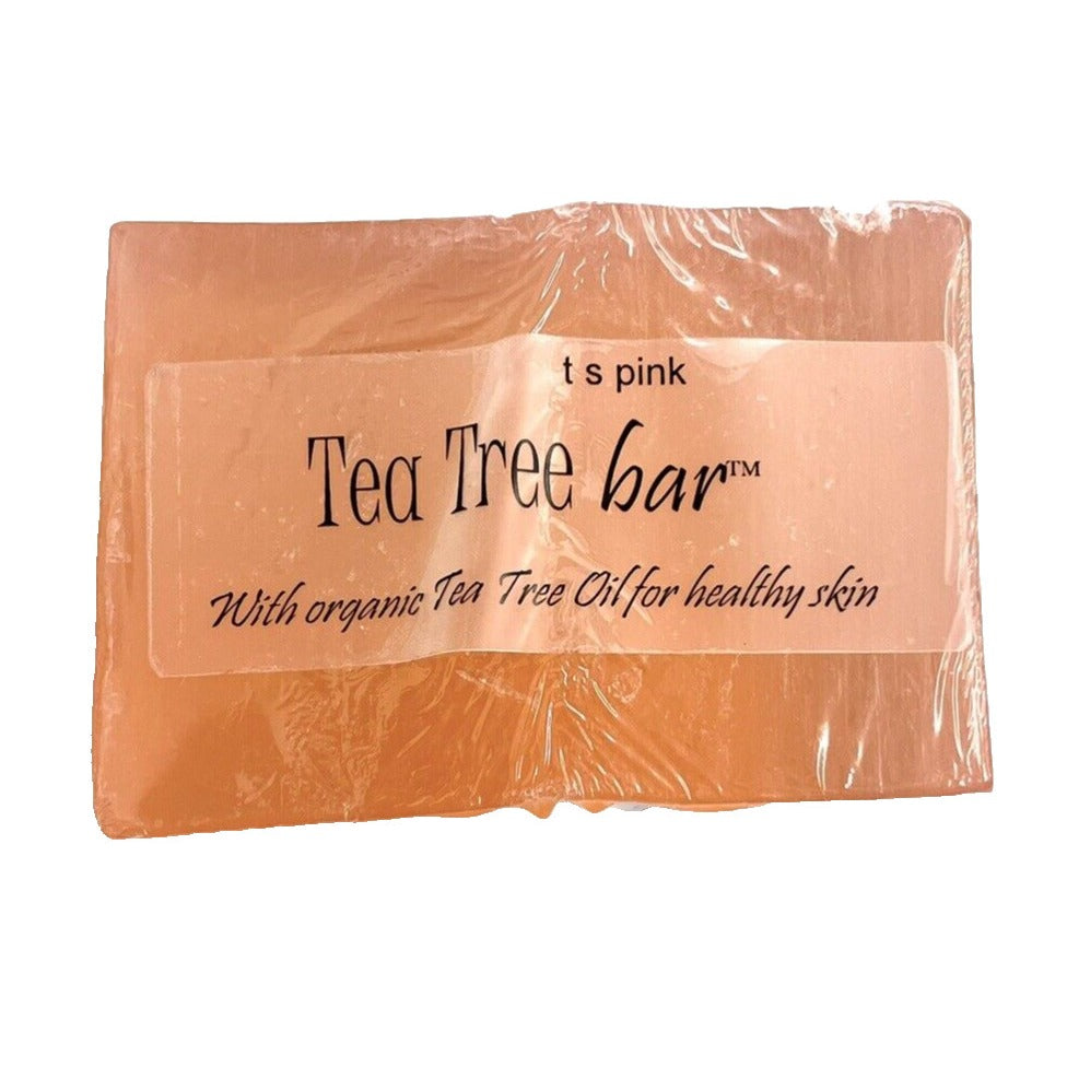 Tea Tree Bar Soap With Organic Tea Tree Oil For Healthy Skin 4 Oz By T S Pink