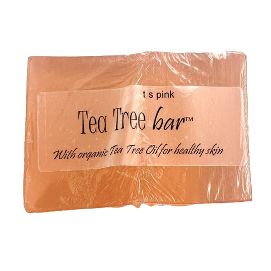 Tea Tree Bar Soap With Organic Tea Tree Oil For Healthy Skin 4 Oz By T S Pink
