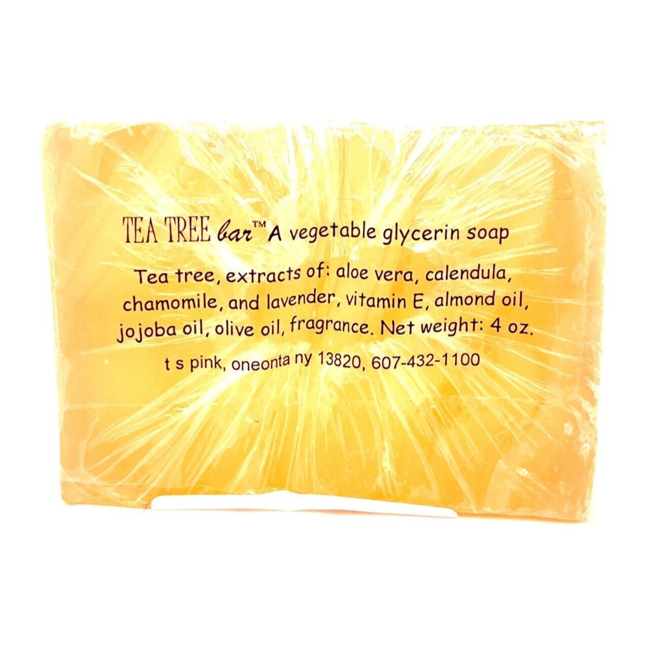 Tea Tree Bar Soap With Organic Tea Tree Oil For Healthy Skin 4 Oz By T S Pink