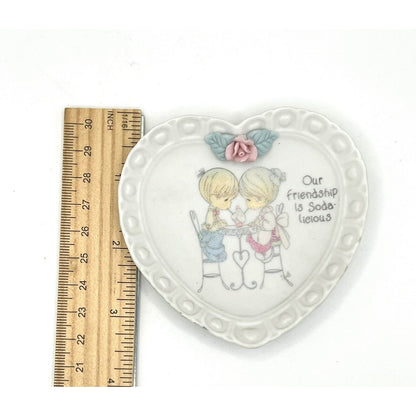 Precious Moments Porcelain Plate Our Friendship Is Soda-licious