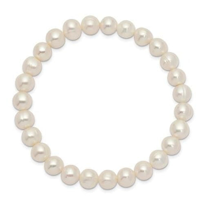 Freshwater Cultured Pearl Stretch Bracelet 6-7mm White