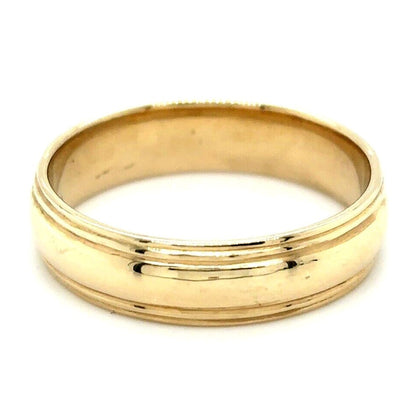 5.8mm Wedding Band Ring 14k Yellow Gold 6.6g Size 11