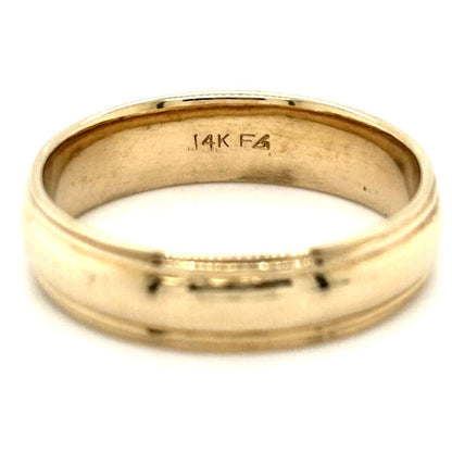 5.8mm Wedding Band Ring 14k Yellow Gold 6.6g Size 11