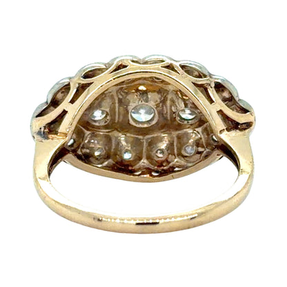 Vintage 4/5ctw Diamond 14k Yellow Gold Ring 4.4g Size 6