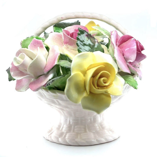 Vintage Royal Adderley Floral Bone China Basket