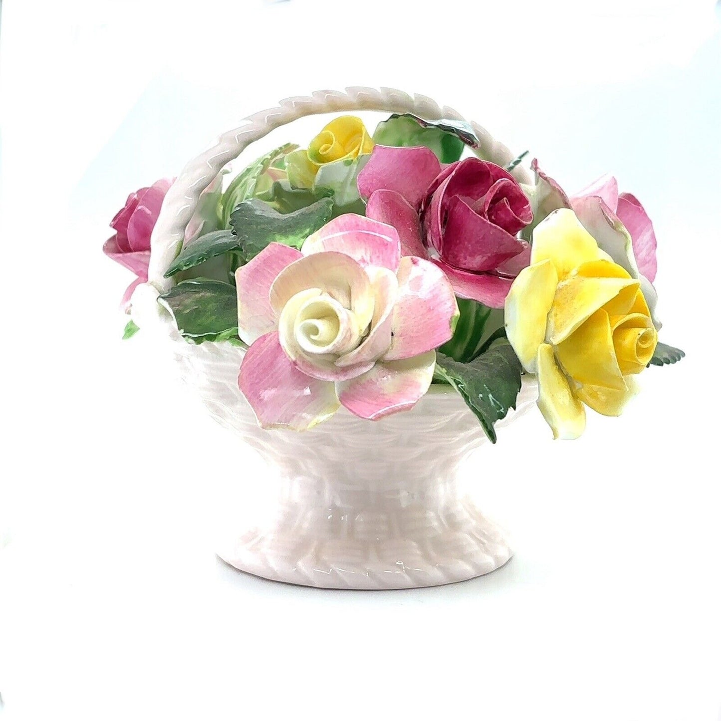 Vintage Royal Adderley Floral Bone China Basket