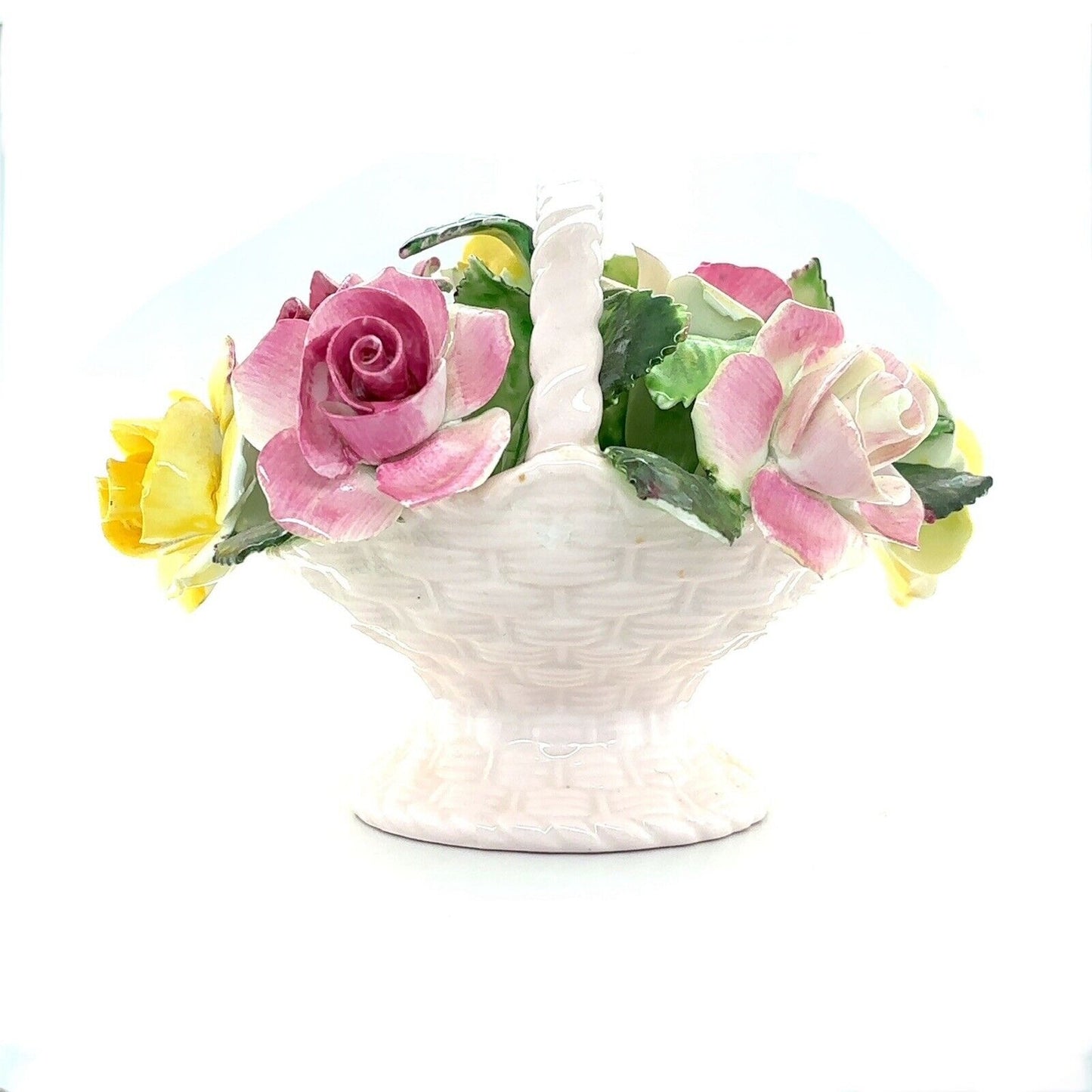 Vintage Royal Adderley Floral Bone China Basket