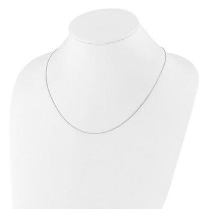 Leslies Sterling Silver Adjustable .85mm 22-Inch Box Chain Necklace With Heart Charm