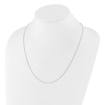 Leslies Sterling Silver Adjustable .85mm 22-Inch Box Chain Necklace With Heart Charm
