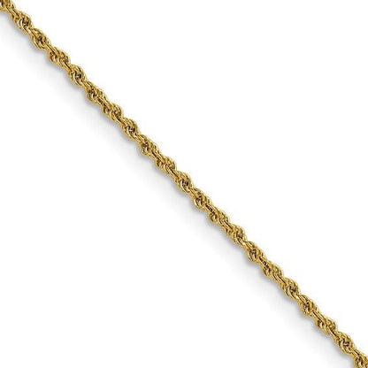 Chisel Stainless Steel Yellow IP-plated 1.5mm 20 inch Rope Chain