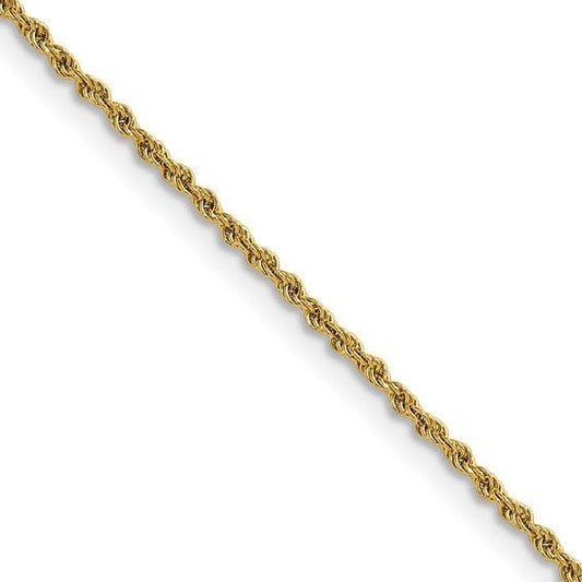 Chisel Stainless Steel Yellow IP-plated 1.5mm 20 inch Rope Chain