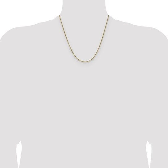 Chisel Stainless Steel Yellow IP-plated 1.5mm 20 inch Rope Chain