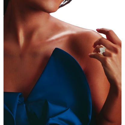 1/4ctw Diamond 10k Yellow Gold Cocktail Ring Size 6.75