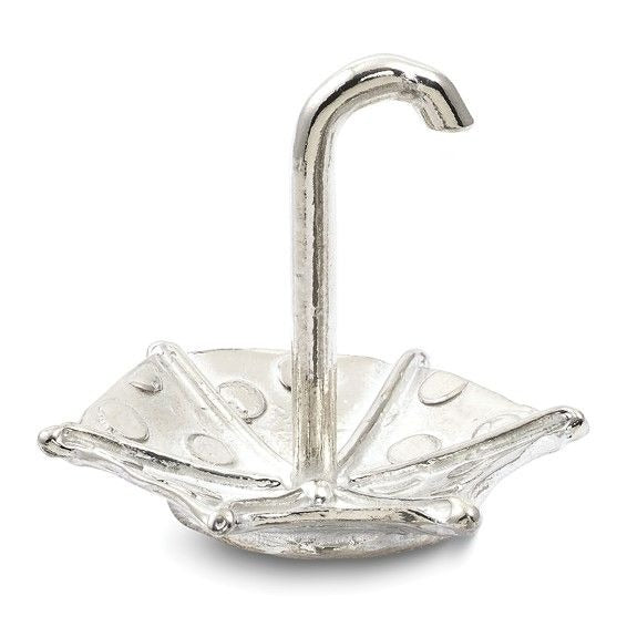Umbrella Handcrafted Pewter Ring Holder Jewelry Stand