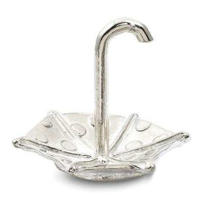 Umbrella Handcrafted Pewter Ring Holder Jewelry Stand