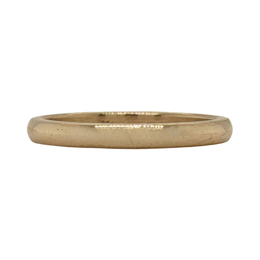 2.2mm 14k Yellow Gold Wedding Band Ring 2.2g Size 5.5