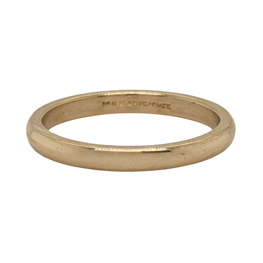2.2mm 14k Yellow Gold Wedding Band Ring 2.2g Size 5.5