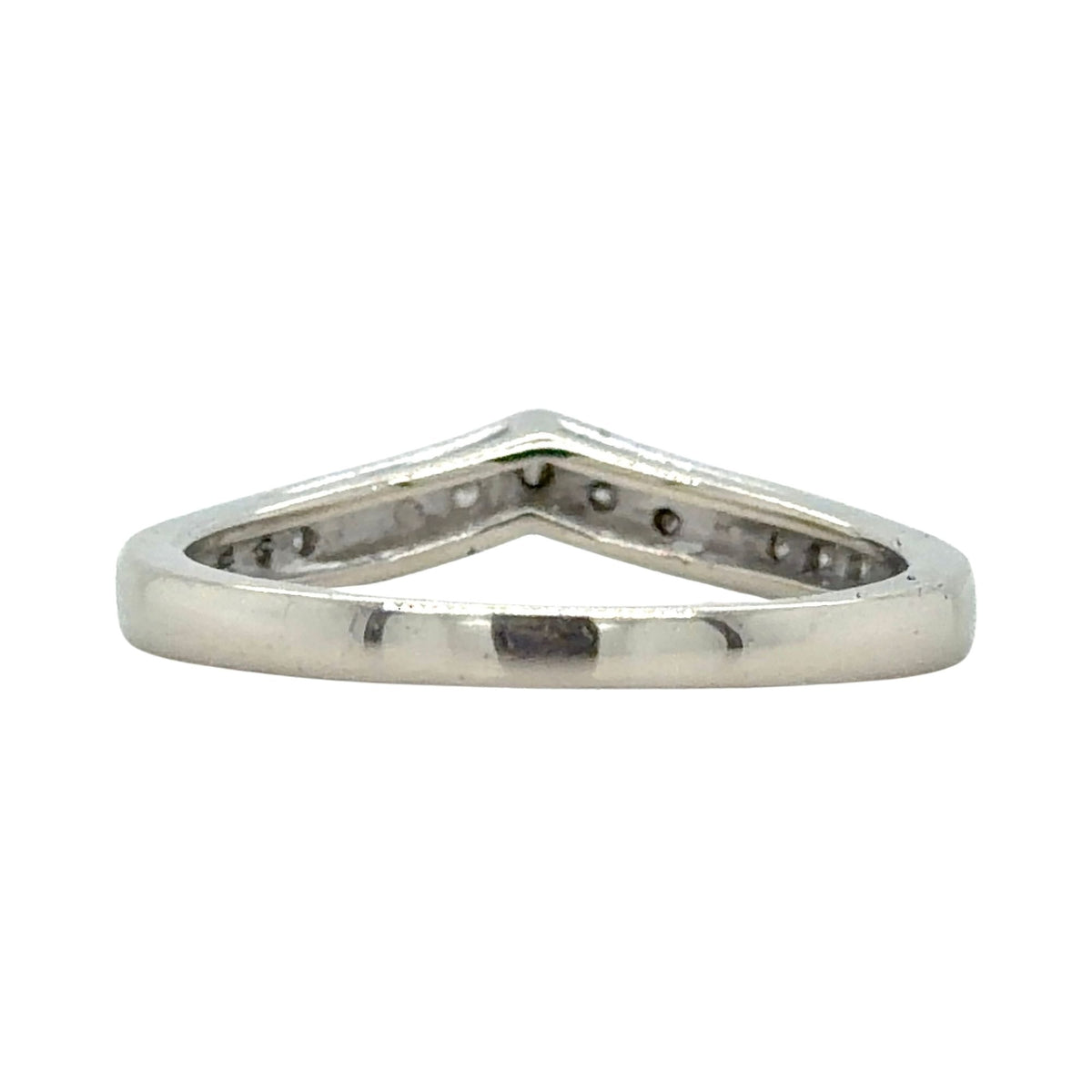 Diamond Accent 14k White Gold Band Ring 2.5g Size 7