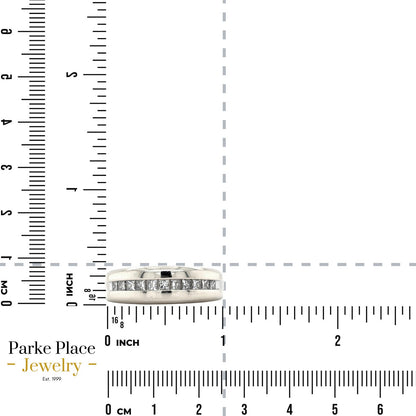 14k White Gold 1/2ctw Diamond Size 11.5 Band Ring 7.3g (I1-3,G-I)