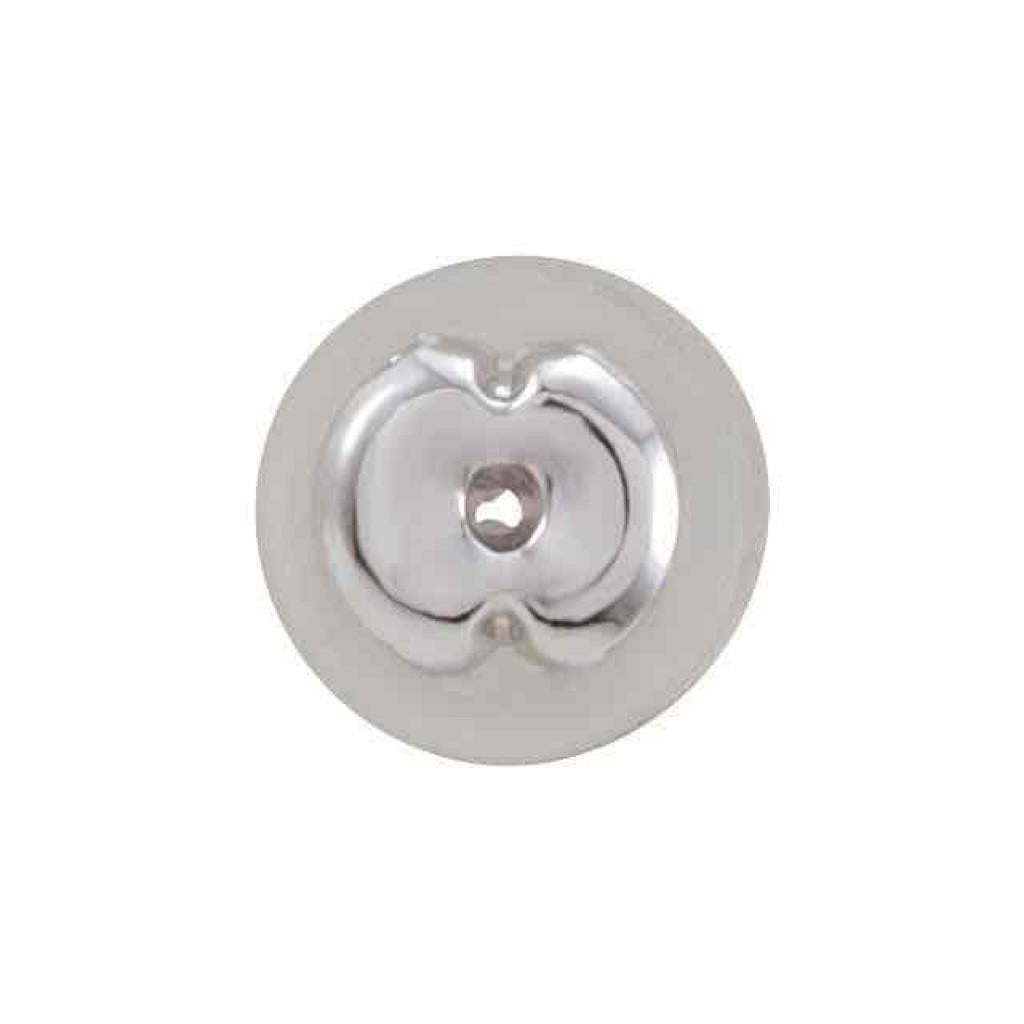 14K White Gold Silicone Padded Friction Earring Back with 5.5 mm Pad