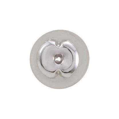 14K White Gold Silicone Padded Friction Earring Back with 5.5 mm Pad