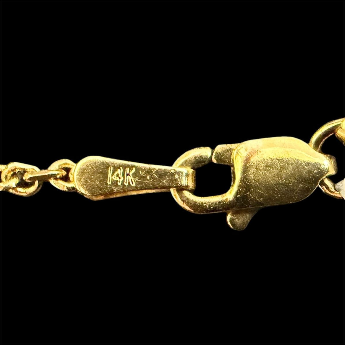 1mm 14K Yellow Gold Cable Chain Necklace 18 Inch 4.3g