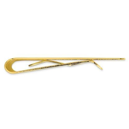 Gold-Plated Kelly Waters Money Clip With Oval Design Sleek & Elegant