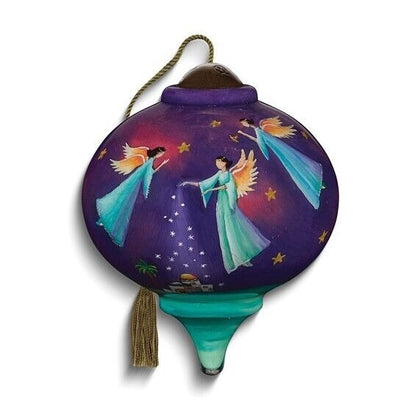 Ne'Qwa Art Sweetly Singing O'er the Plains by Sarah Summers Glass Ornament