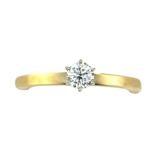 Arthritis 1/5 ct Diamond Solitaire Adjustable Ring 10k Yellow Gold