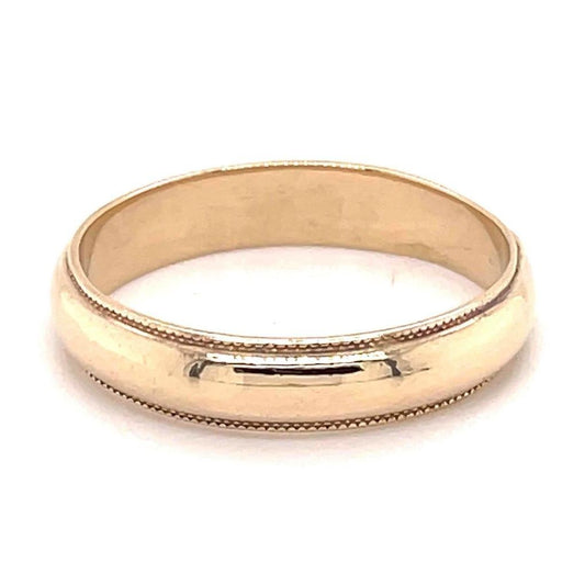 4.8mm Wedding Band Ring 14k Yellow Gold 5.1g Size 10.75