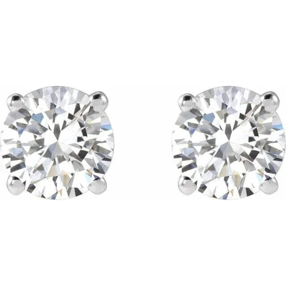 14K White Gold 1 CTW Lab-Grown Diamond Stud Earrings
