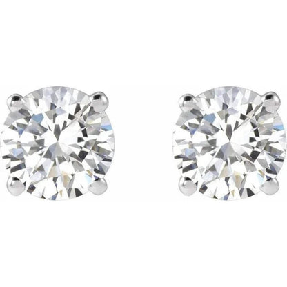 14K White Gold 1 CTW Lab-Grown Diamond Stud Earrings