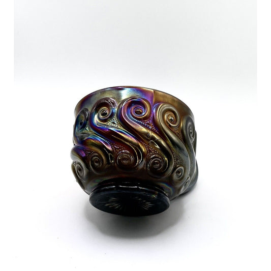 Vintage Carnival Glass Dugan "S-Repeat" Amethyst Punch Cup