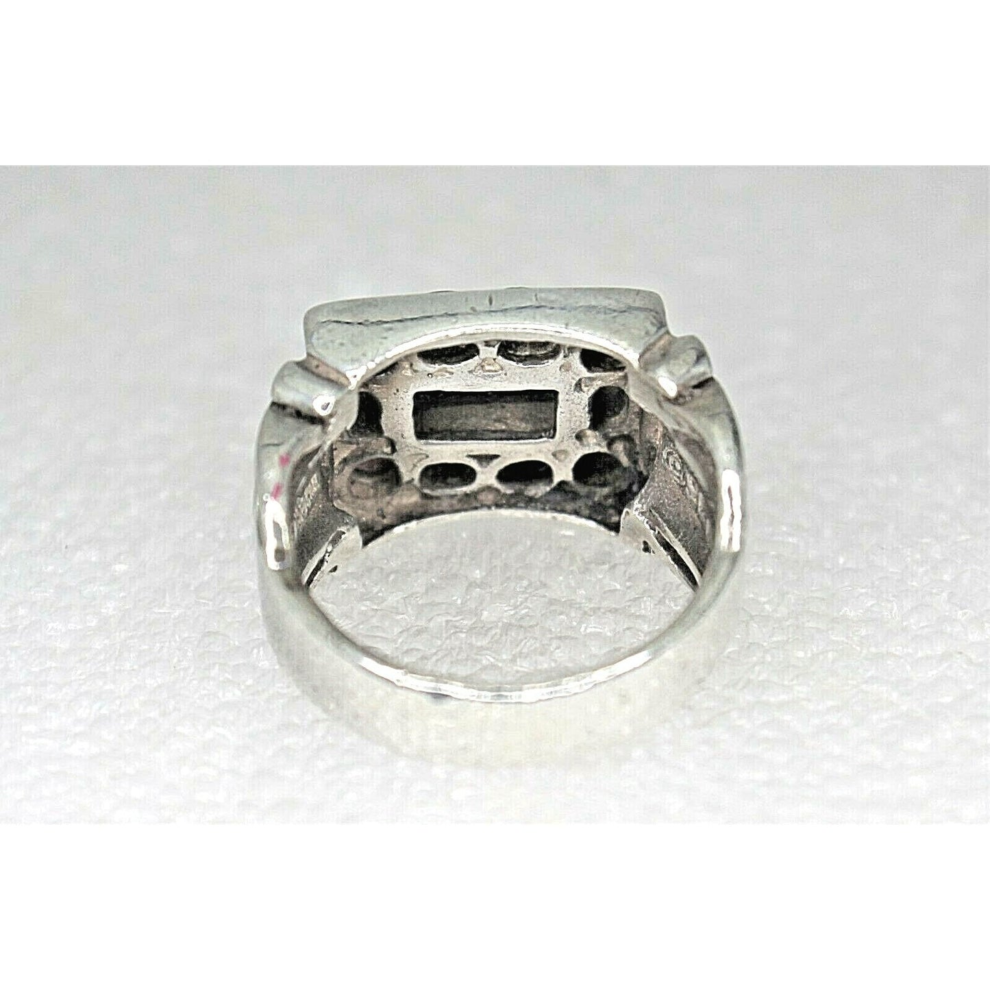 Sterling Silver Multi Gemstone Ring 8.2g Size 6
