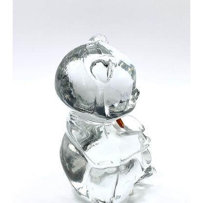 3 1/4" Fenton Birthstone Glass Bears November - Topaz - 5151 X1