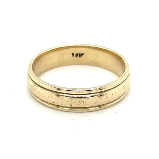5.2mm Wedding Band Ring  14k Yellow Gold 5.7g Size 10