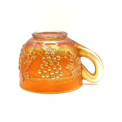 Vintage Carnival Glass Iridescent Marigold Northwood Grape and Cable Cup
