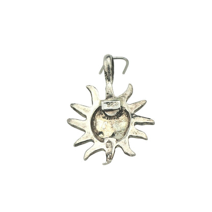 Sun Pendant 3.8g Sterling Silver 925 With Sunface Design