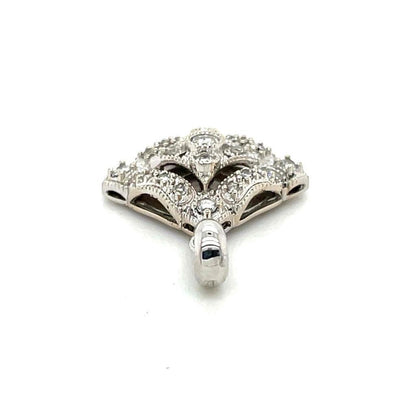 1/4ctw Diamond Pendant 14k White Gold 2.3g