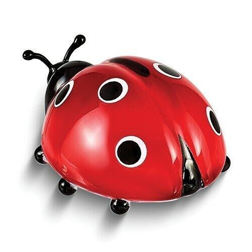 Glass Baron Red Ladybug Handcrafted Glass Figurine