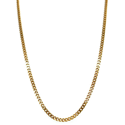 14k Yellow Gold 1.4mm 18 inch Flat Curb Chain 3.1g