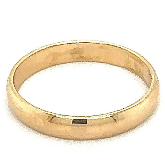 3.8mm Wedding Band Ring 14k Yellow Gold 3.8g Size 11.25
