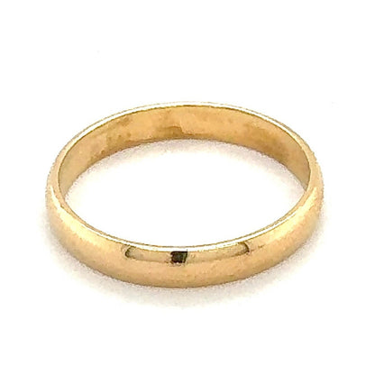3.8mm Wedding Band Ring 14k Yellow Gold 3.8g Size 11.25