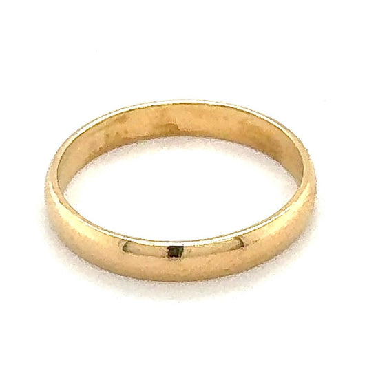 3.8mm Wedding Band Ring 14k Yellow Gold 3.8g Size 11.25