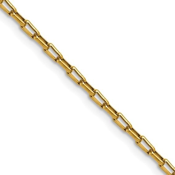 Chisel Stainless Steel Yellow  2.2mm 20 Inch Box Paperclip Chain Necklace